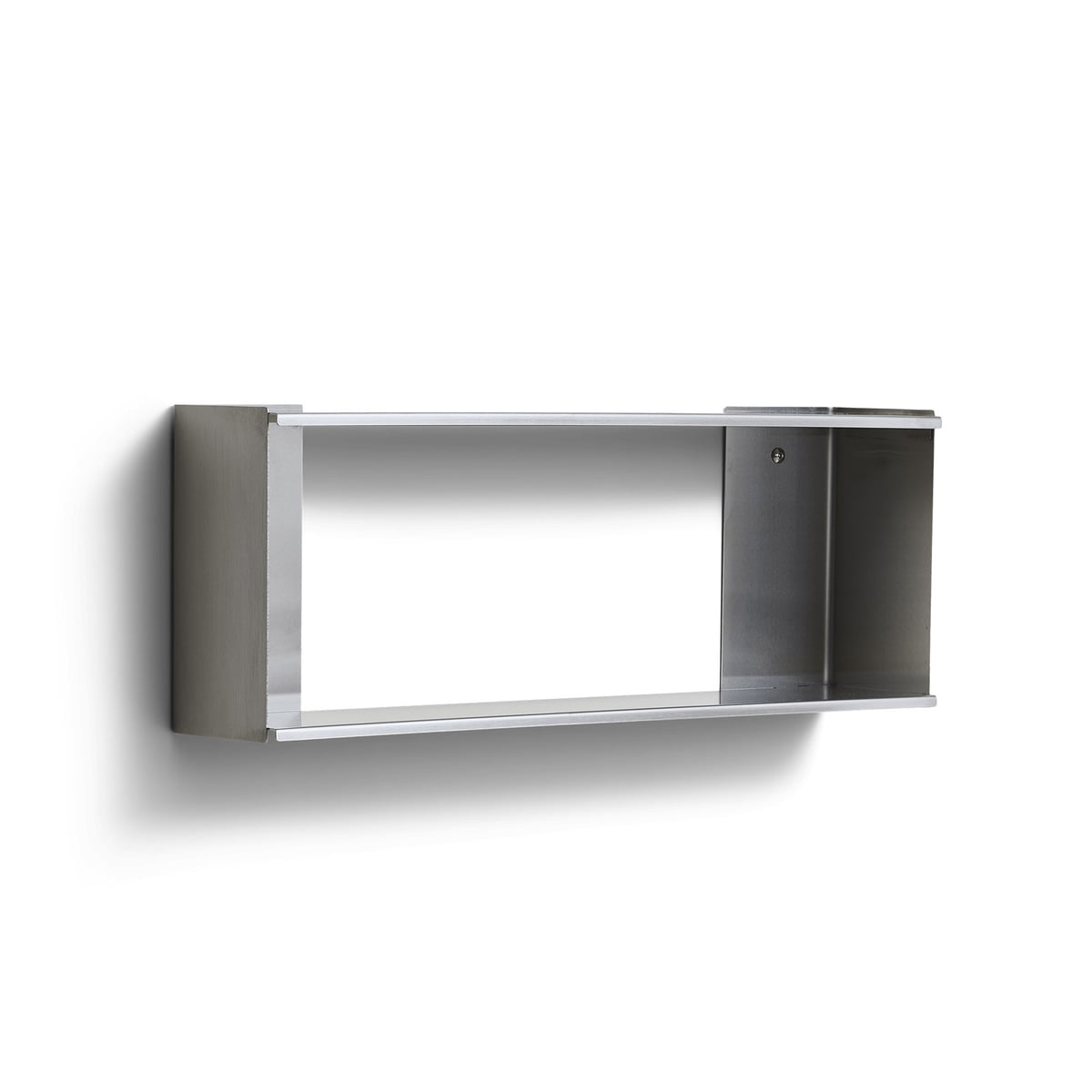 Form & Refine – Taper Wandregal, 25 x 70 cm, Edelstahl