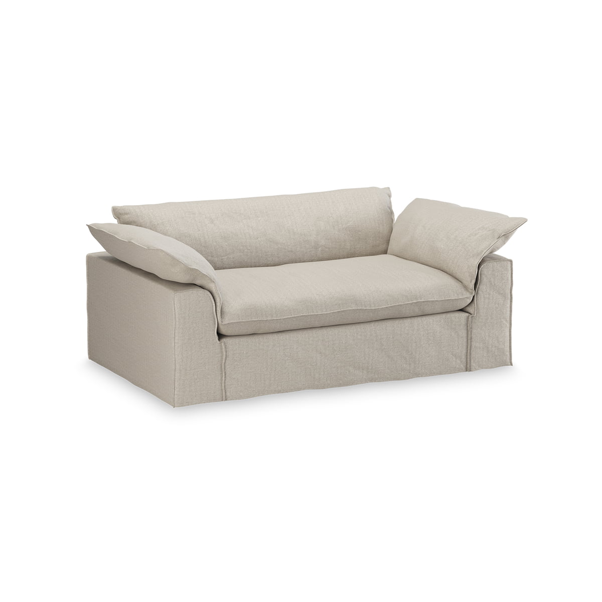 HKliving – Nomad Sofa, 2-Sitzer, Pure / ivory