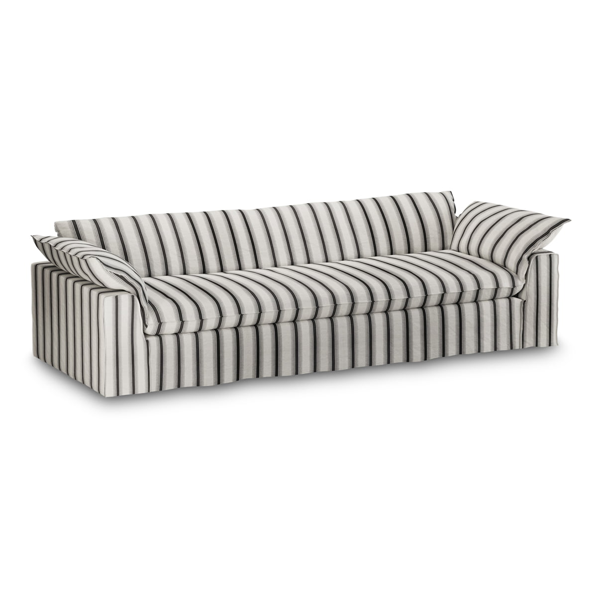 HKliving – Nomad Sofa, 4-Sitzer, Rocco / chalkstripe