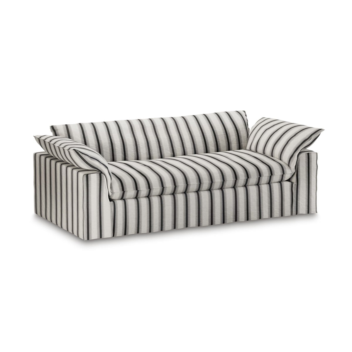 HKliving – Nomad Sofa, 3-Sitzer, Rocco / chalkstripe