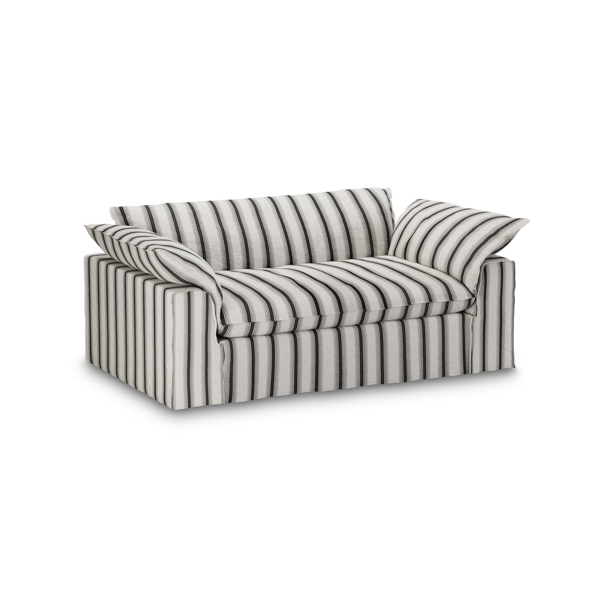 HKliving – Nomad Sofa, 2-Sitzer, Rocco / chalkstripe