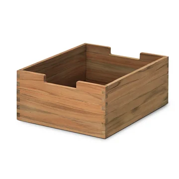 Cutter Box in klein, Teakholz