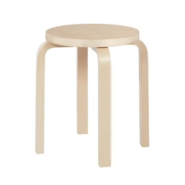 E60 Hocker von Artek in Birkenfurnier