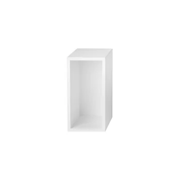 Muuto - Stacked Regalmodul mit Rückwand, small / weiß