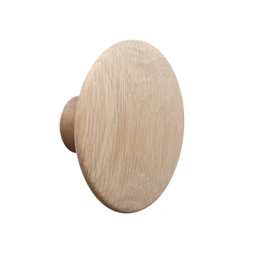 Wandhaken "The Dots" single medium von Muuto in Eiche natur