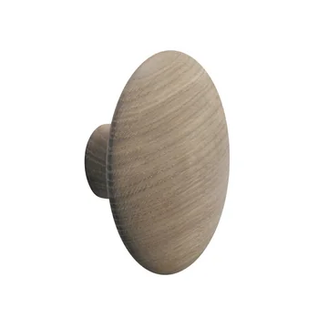 Wandhaken "The Dots" single medium von Muuto in Eiche natur