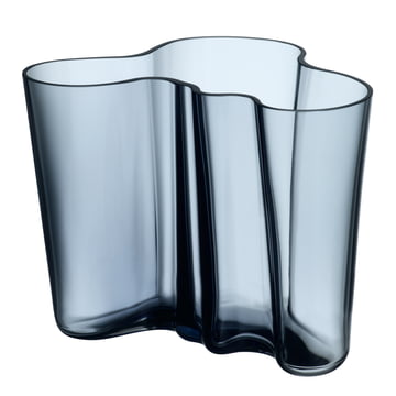 Aalto Vase Savoy 160 mm von Iittala in Regenblau