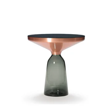 Bell Beistelltisch von ClassiCon in Kupfer / Quarz-Grau