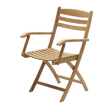 Selandia Klappstuhl mit Armlehnen von Skagerak in Teak