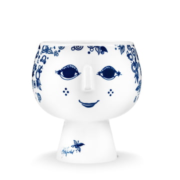 Bjørn Wiinblad - Übertopf mit Fuß Juliane, Ø 13,4 cm, blau