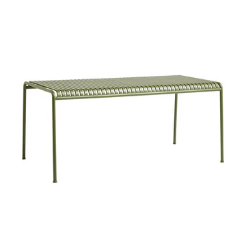 Der Palissade Tisch von HAY in olive mit einer Größe von 170 x 90 cm