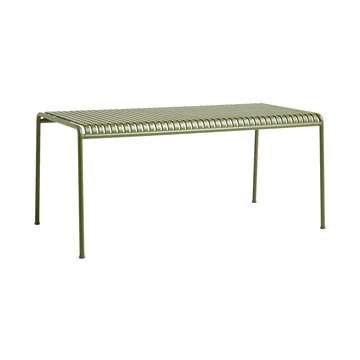 Der Palissade Tisch von HAY in olive mit einer Größe von 160 x 80 cm