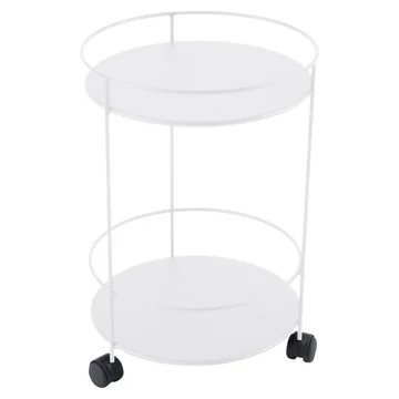 Guéridons Beistellwagen auf Rollen von Fermob in Baumwollweiß