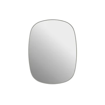Der Framed Mirror, klein in grau / Klarglas von Muuto