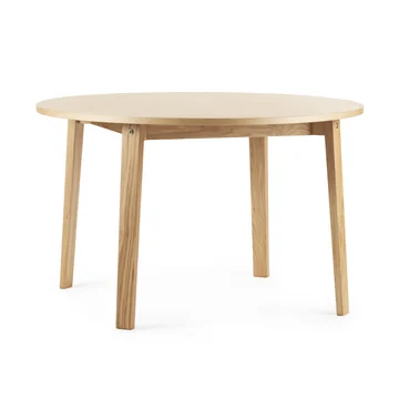 Slice Table Wood Ø 120 cm von Normann Copenhagen in eiche