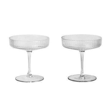Ripple Champagnerglas (2er-Set) von Ferm Living