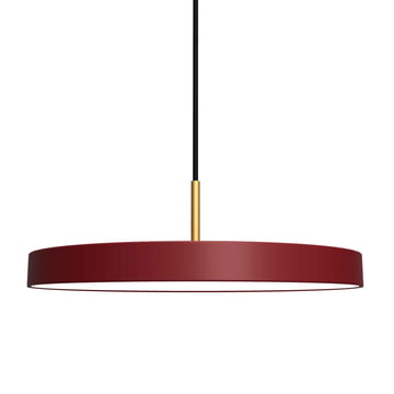 Asteria Pendelleuchte LED von Umage in ruby red