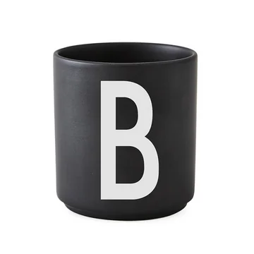 AJ Porzellan Becher B von Design Letters in Schwarz