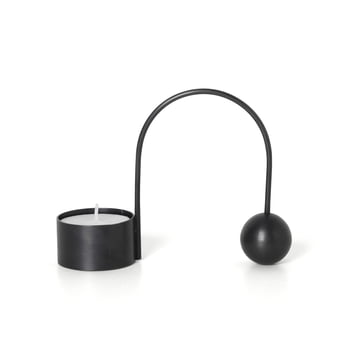 ferm Living - Teelichthalter Balance, schwarz
