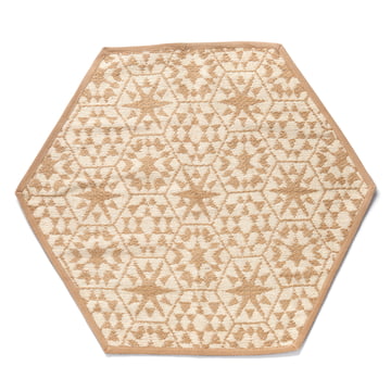 Weihnachtsbaumteppich, gold von Juna