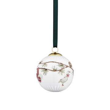 Die Kähler Design - Hammershøi Dekokugel Ø 6 cm, weiß mit Dekoration