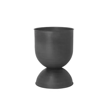 Hourglass Blumentopf small, Ø 31 x H 42,5 cm in schwarz / dunkelgrau von Ferm Living