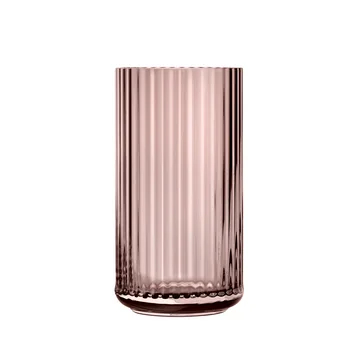 Glasvase H 20 cm von Lyngby Porcelæn in burgundy