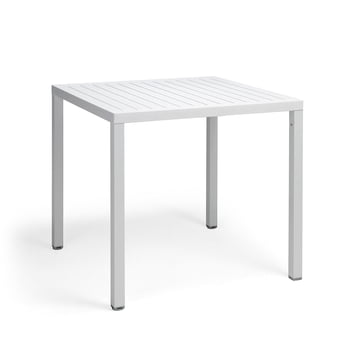 Der Cube Tisch 80 in weiß von Nardi