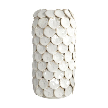 Dot Vase H 30 cm von House Doctor in weiß