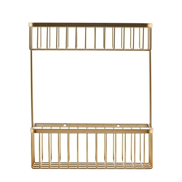 Basket Badezimmer Aufbewahrung, double / Messing von House Doctor