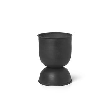 ferm Living - Hourglass Blumentopf extra-small, Ø 21 x H 30 cm, schwarz / dunkelgrau