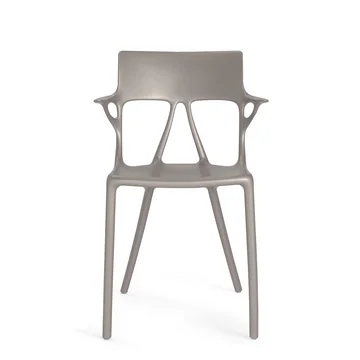 AI Stuhl von Kartell in grau metallic