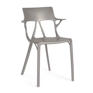 AI Stuhl von Kartell in grau metallic
