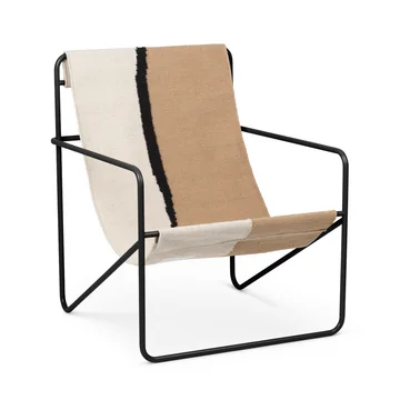 Desert Chair, schwarz / soil von Ferm Living