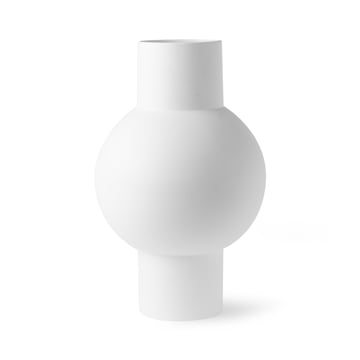 Vase M, Ø 21 x H 32 cm, matt weiß von HKliving