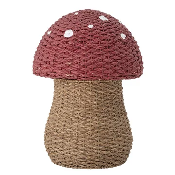 Corintha Seegras Korb mit Deckel, Ø 43 x H 61 cm, rot von Bloomingville