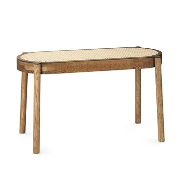 Pal Bank 80 cm, Rohrgeflecht / Eiche geräuchert von Northern