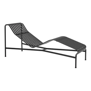 Palissade Chaise Longue Liegestuhl, anthrazit von HAY