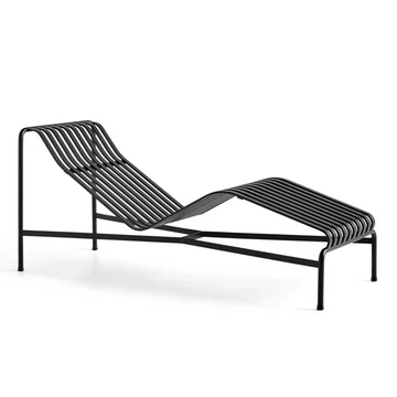 Palissade Chaise Longue Liegestuhl, anthrazit von HAY