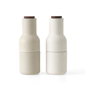 Bottle Salz- und Pfeffermühlen Set, Keramik glasiert / sand von Audo