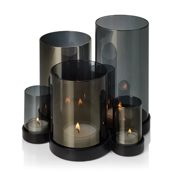 Das Lichtermeer Windlicht von Philippi, schwarz / transparent