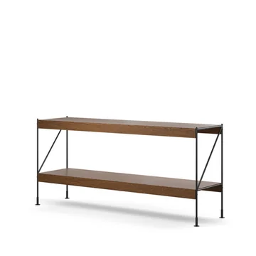  Zet Storage System, L 150 x H 70 cm, schwarz / Eiche dunkel von Audo