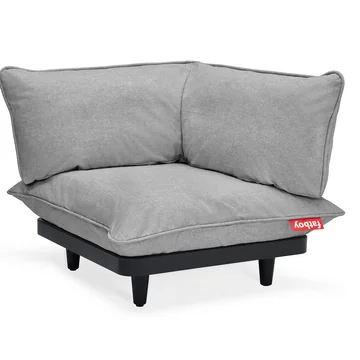 Paletti Outdoor-Sofa Eckmodul von Fatboy in der Farbe rock grey