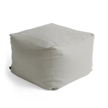 Planar Pouf, H 40 cm, hellgrau von HAY
