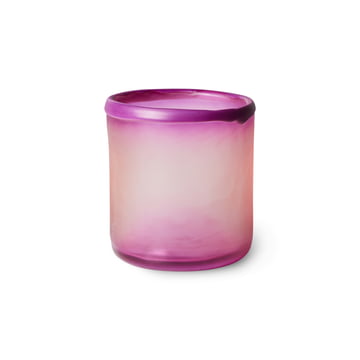 Teelichthalter aus Glas, purple von HKliving