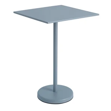 Linear Steel Bistrotisch Outdoor, H 105 cm, hellblau von Muuto