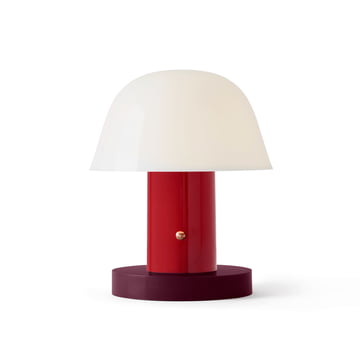 &Tradition - Setago JH27 Akku-Tischleuchte (LED), maroon / grape