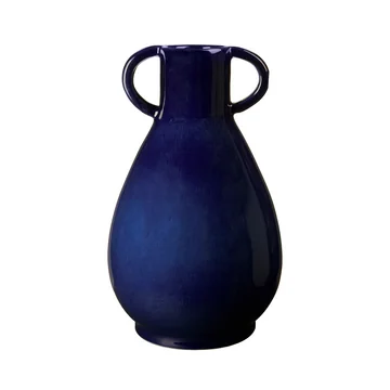 Simi Vase von Broste Copenhagen in der Farbe deep cobalt blue