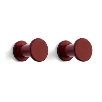 Bolt Kleiderhaken 2er Set, rot von HAY