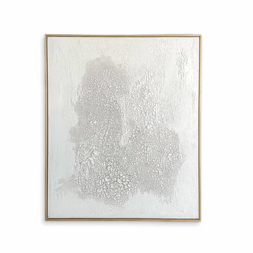 Studio Mykoda - SAHAVA Crashed, 100 x 120 cm, weiß / Rahmen Kiefer natur